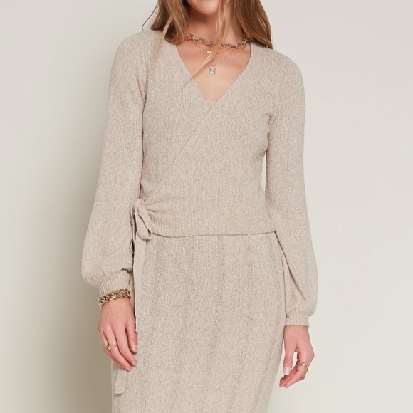 CURRENT AIR WRAP SWEATER TOP - Picture 7 of 8